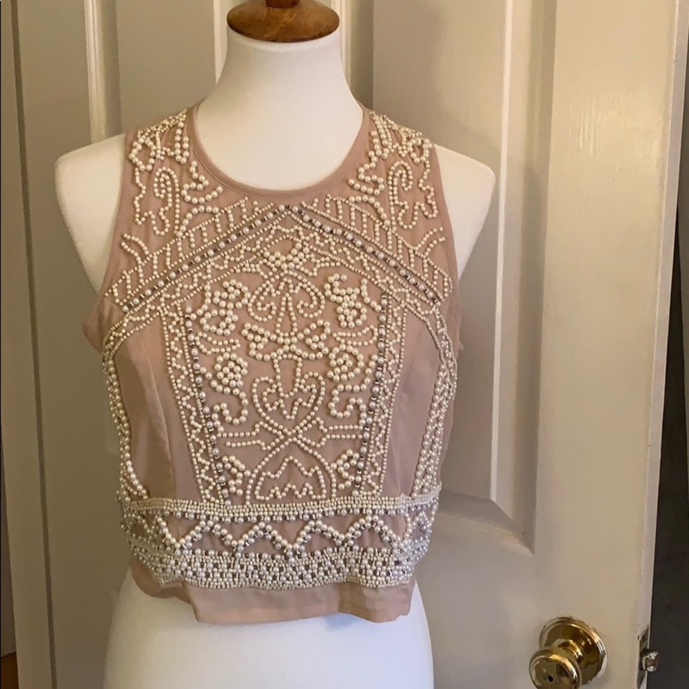 Never worn pearl beaded top from South Moon Under